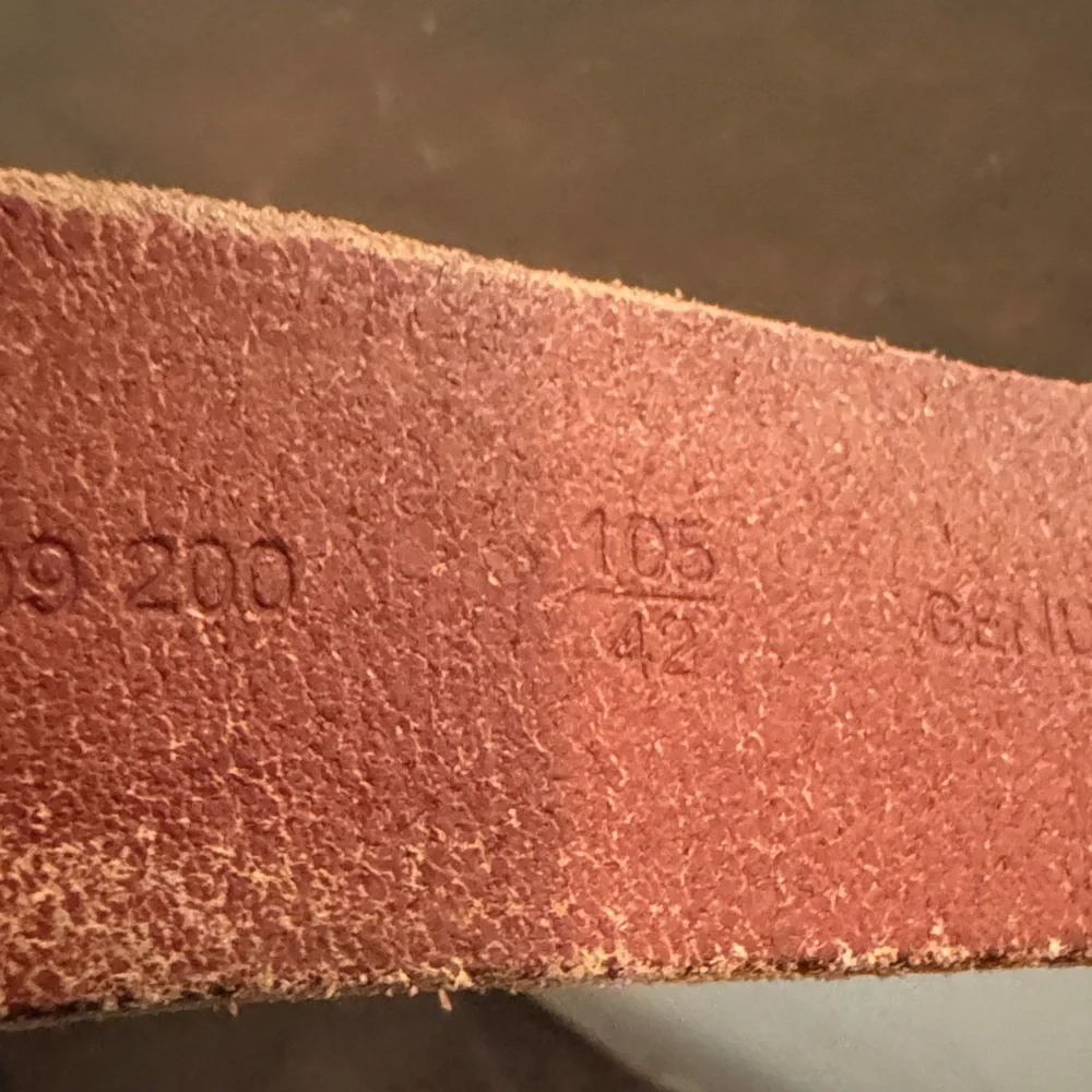 Relic Men's Deep Red Leather Belt